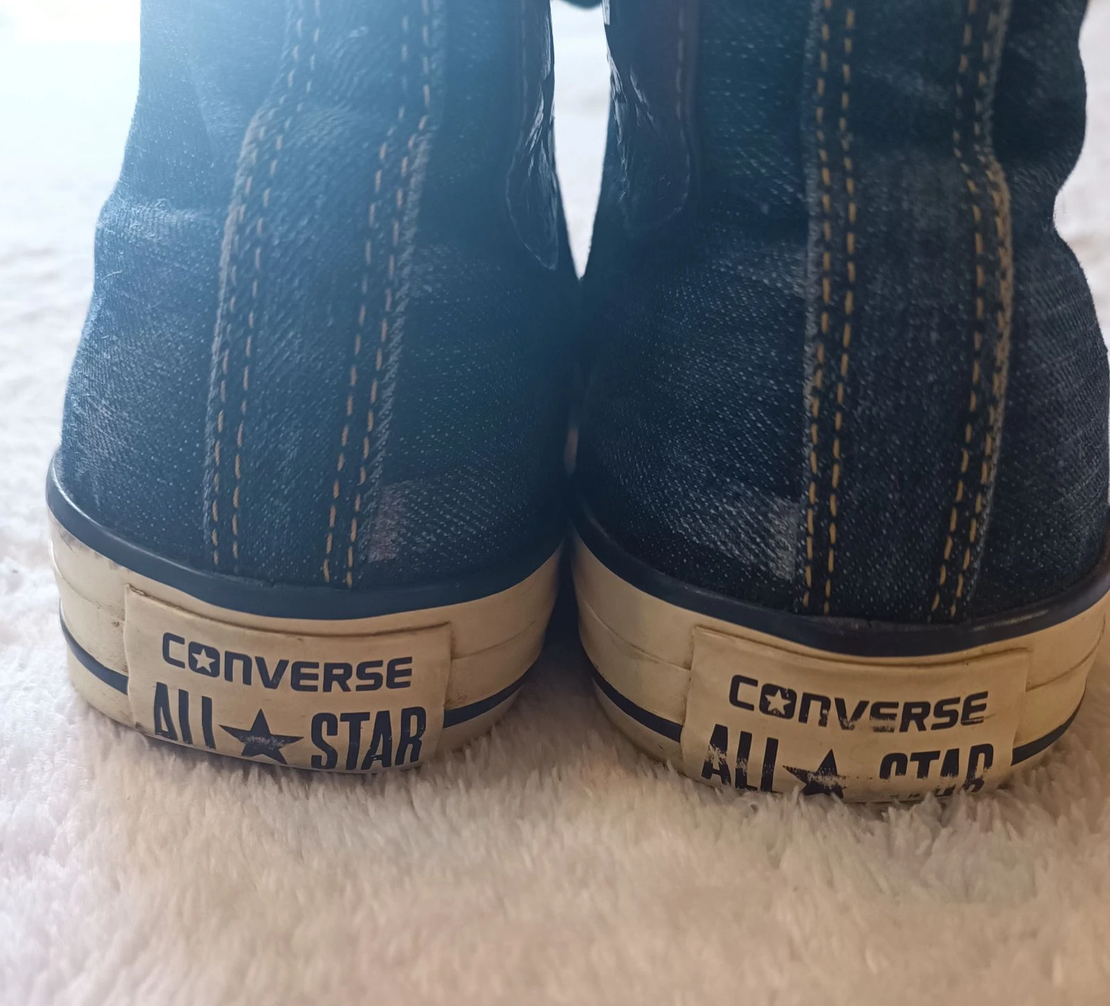Pair of Converse All Star Chuck Taylor size 38 in very good condition in denim – photo 7